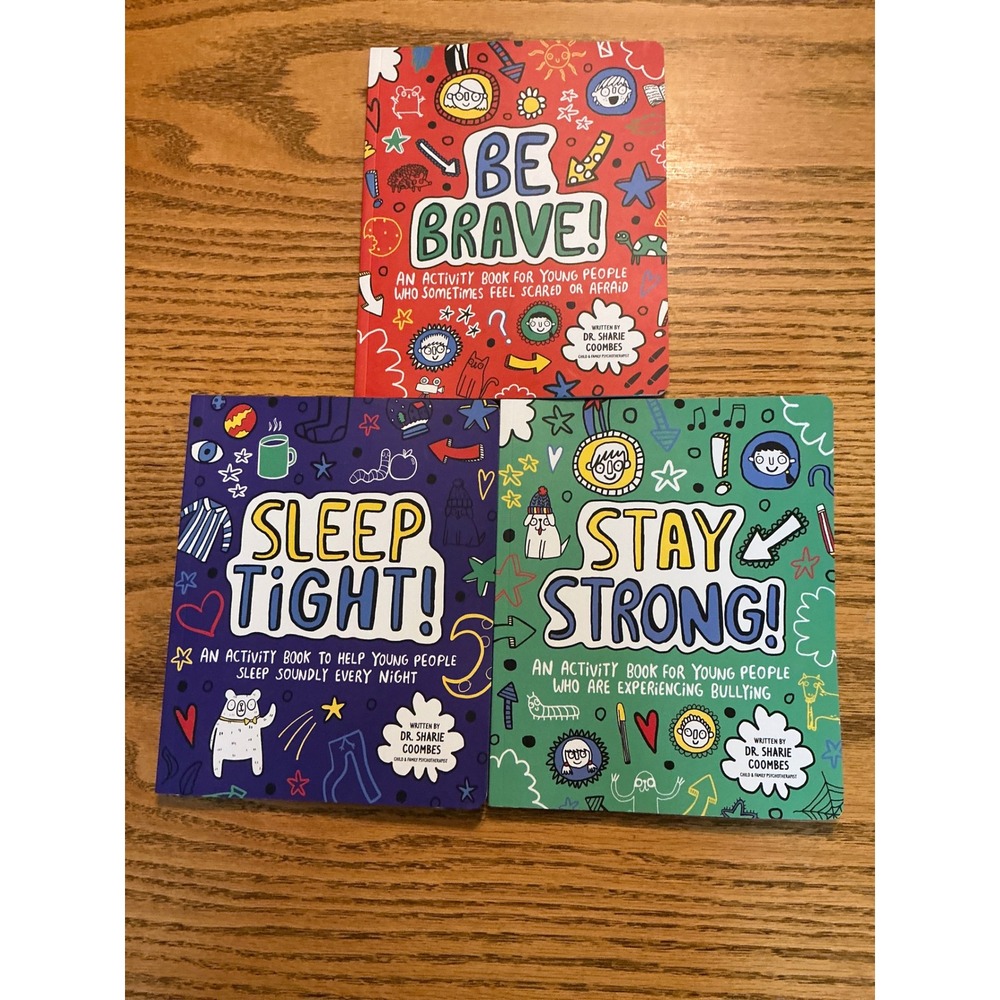 Mindful Kids Activity Book Bundle Dr Coombes Be Brave Sleep Tight Stay Strong